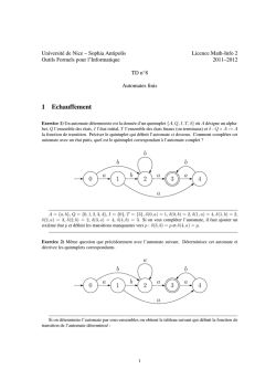 Ouvrir l`emploi du temps PDF