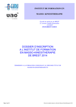Dossier inscription IFMK 2014 V3