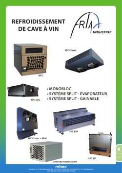 REFROIDISSEMENT DE CAVE À VIN