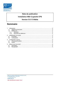Sommaire - ASIP Santé