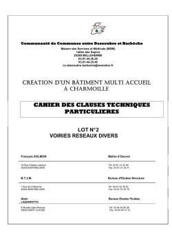 2 VRD - Communaut&eacute; de Communes Entre Dessoubre et Barb&egrave;che