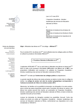 Circulaire affelnet 6 25032014 - Serveur p&eacute;dagogique de l