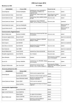 CRH du 6 mars 2014 - DREAL Languedoc