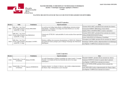 Consulter le planning - &Eacute;cole nationale des chartes