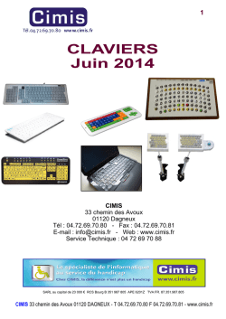 Catalogue claviers