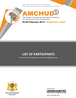 List of Participants - English - UN
