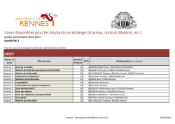 semestre 2 2014-2015 - Facult&eacute; de Droit et de science politique