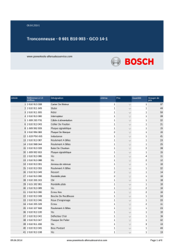 Vue éclatée Bosch GCO 14-1