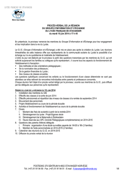 PV du 10/06/14 - Lyc&eacute;e fran&ccedil;ais de Stavanger