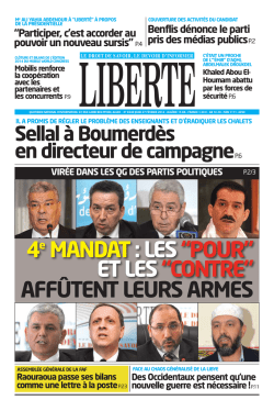 LIBERTE DU 27.02.2014