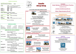 Ann&eacute;e 2014-2015 - Doyenn&eacute; de Pac&eacute;