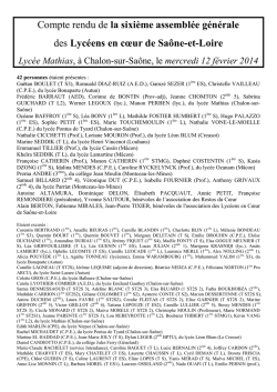 Compte rendu de la quatri&egrave;me assembl&eacute;e g&eacute;n&eacute;rale