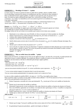 ds n&deg;7 - Physique