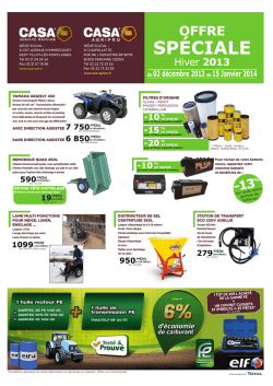 SP&Eacute;CIALE - Casa Service Machine