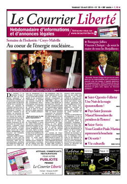 Numéro 16 du 18 avril 2014
