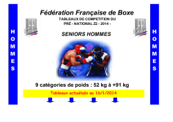 Tab PN2 SH 2014 - F&eacute;d&eacute;ration fran&ccedil;aise de boxe