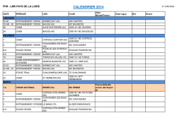 CALENDRIER 2014 - Ligue Motocycliste des Pays de la Loire