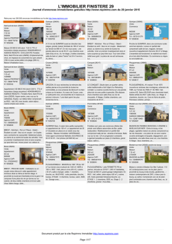Journal immobilier 29