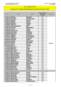 groupes de TP - Site Officiel de la Faculté Polydisciplinaire de Taza