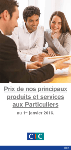 Tarifs particuliers