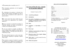 Les sens au lieu du sens : regards sur la question addictive.