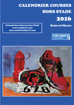 Calendrier CDCHS - Courses hors stade de Seine-et