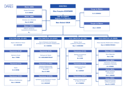 Organigramme Dares - Ministère du travail, de l`emploi et de la