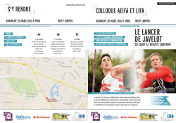 LE LANCER DE JAVELOT