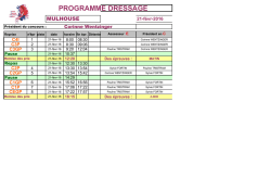 Dressage MULHOUSE