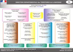 Consulter l`organigramme de la DDT