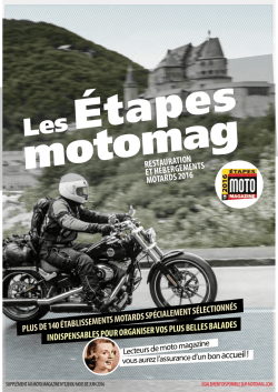 t&eacute;l&eacute;chargez notre petit guide des &eacute;tapes Moto Magazine 2016