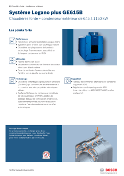 Fiche tarif 2014 (PDF 0.5 MB) - Bosch Thermotechnologie Tertiaire