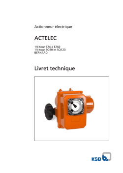 Livret technique ACTELEC EZ / SQ