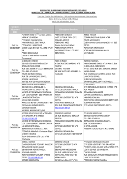 Medecins Dentistes Pharmaciens Arzew, Gdyel et Bethioua