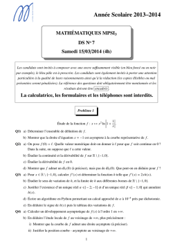 DS n°7 - MPSI