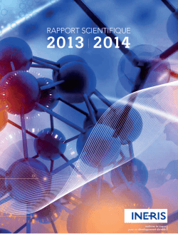 Rapport scientifique 2013-2014