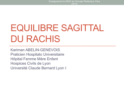 Rachis - &Eacute;quilibre Sagittal - Abelin-Genevois - 17-09-2014