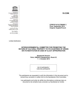 SIXTH MEETING OF THE HIGH CONTRACTING PARTIES