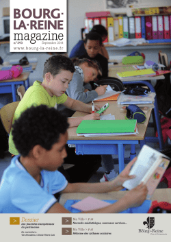 Bourg-la-Reine magazine - septembre 2014 (pdf
