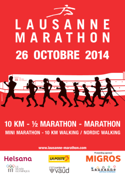 26 OCTOBRE 2014 - Lausanne Marathon