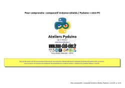 Ateliers Pyduino