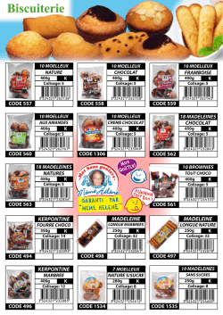 Biscuiterie Biscuits - CPK Centrale Produits Kasher