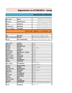 Signataires au 07/06/2014 - Izenpetzaileak