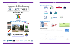 8 &ndash; 10 juillet 2014 - SGE 2014