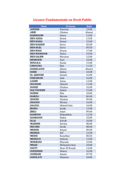 Licence Fondamentale en Droit Public