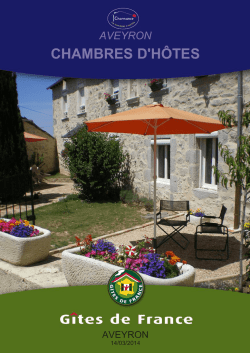 aveyron - Catalogues des h&eacute;bergements des d&eacute;partements G&icirc;tes de