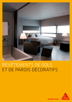 REVÊTEMENTS DE SOLS