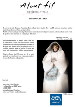 Nouveau diapo Atout Fil - Centre Culturel Robert Gourdon