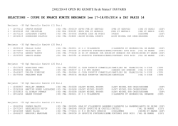 23/02/2014 &ndash; OPEN IR1 KUMITE Ile de France &ndash; INJ PARIS