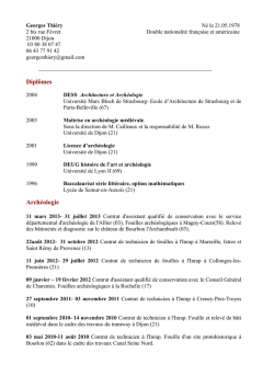 T&eacute;l&eacute;charger le CV de Georges Thiery